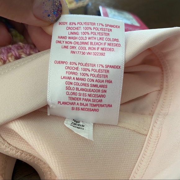 Xhilaration Juniors' Crochet Bralette Bikini Top - Picture 6 of 7